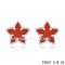 Fake Van Cleef & Arpels Sweet Alhambra Star Earrings White Gold,Carnelian